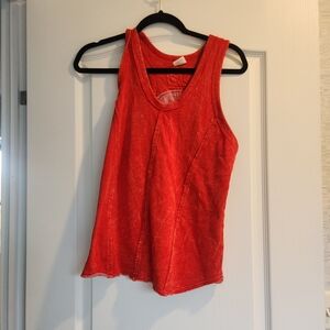 Love Vintage Stylish Red Women's Tank Top Size M Euc